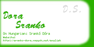 dora sranko business card
